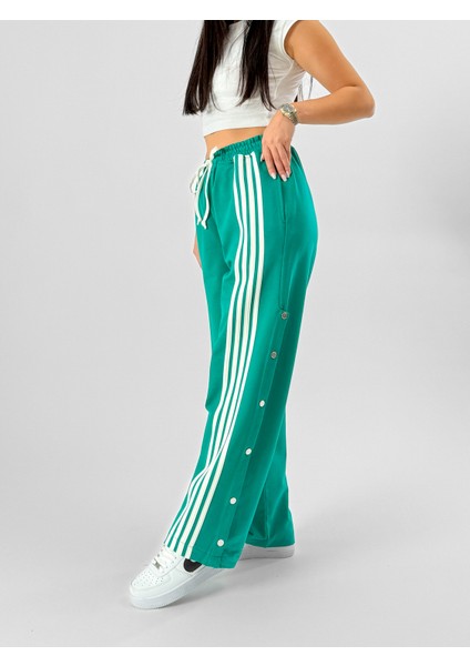 Kadın Şeritli Yeşil Baggy Pantolon COC1079 fiyatları