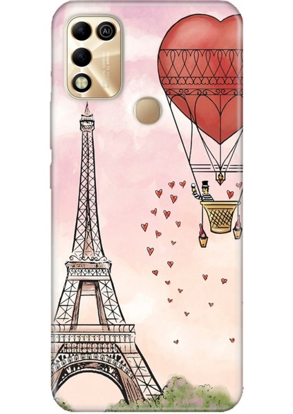 Infinix Hot 11 Play Kılıf Silikon Moderna Resimli Desenli Eiffel