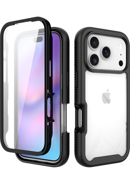 iPhone 17 Pro Kılıfı, Dahili Ekran Koruyuculu Tampon, iPhone 17 Pro Için Tam Koruma Koruyucu Kılıf, Lacivert (Yurt Dışından) fiyatları