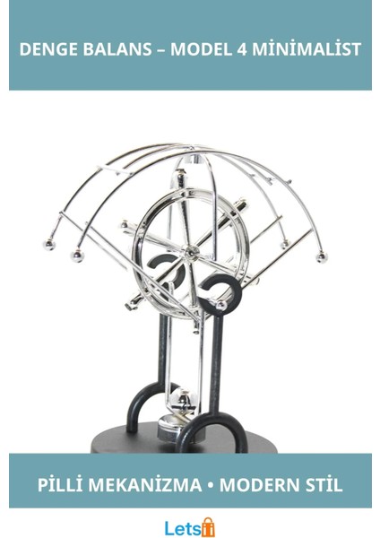 Minimalist Modern Pilli Denge Balans Sürekli Hareketli Dekoratif Obje