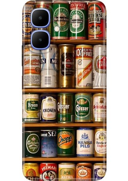 Infinix Smart 10 Uyumlu Kılıf Dekoratif Silikon Baskılı Kapak Konserve