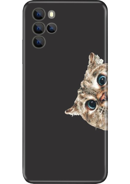 Omix X700 Kılıf Silikon Moderna Desenli Cat Look