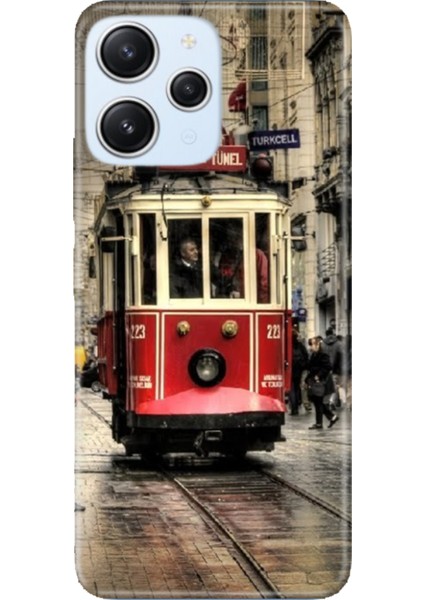 Xiaomi Redmi 12 Kılıf Kamera Korumalı Silikon Uyumlu Desenli Resimli Kapak Istiklal Taksim