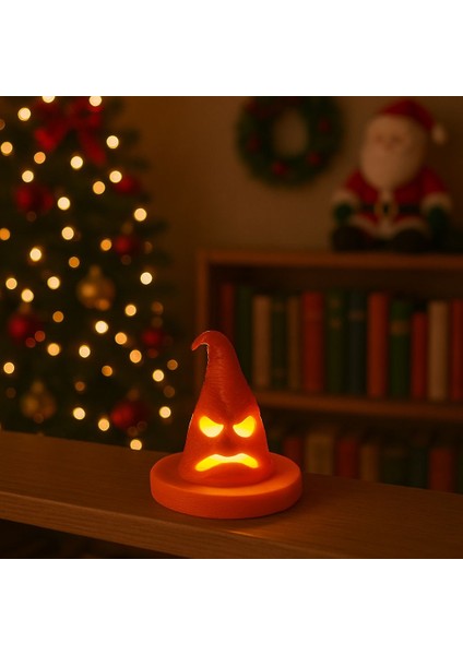 3D Yılbaşı Masası Sihirli Şapka Dekoru , Mumluk