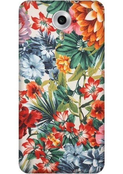 General Mobile Gm 5 Plus Uyumlu Kılıf 0.4mm Lazer Kesim Silikon Kapak Sanatsal Çiçek