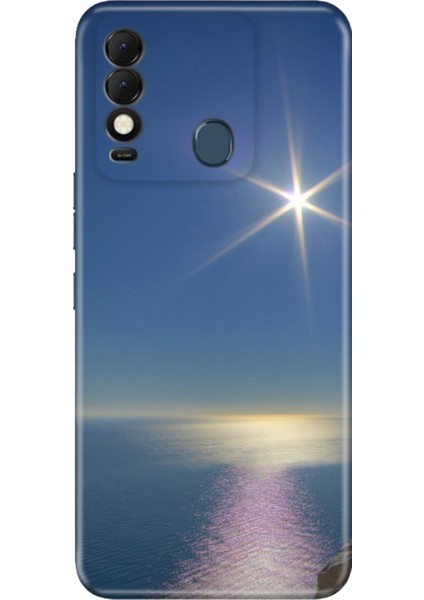 Tecno Spark 8t Kılıf Kamera Korumalı Silikon Desenli Resimli Uv Kapak Sakin Deniz