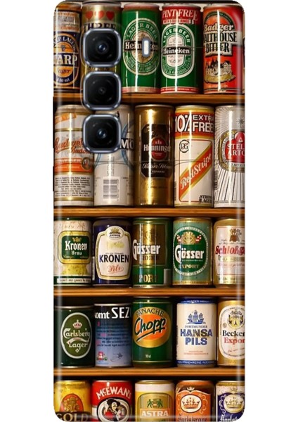 Infınıx Hot 50 Pro+ Plus Kılıf Dekoratif Silikon Baskılı A58 Kapak Konserve