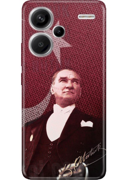 Xiaomi Redmi Note 13 Pro Plus 5g Uyumlu Kılıf Silikon Resimli M.k Atatürk