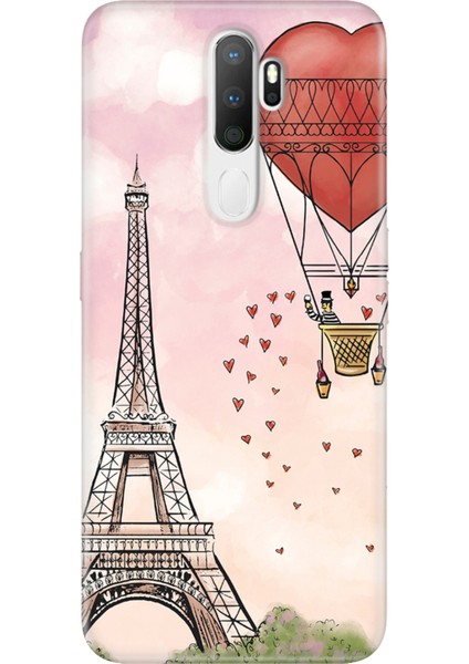 Oppo A5 A9 2020 Uyumlu Kılıf Silikon Desenli Resimli Kapak Eiffel / Paris