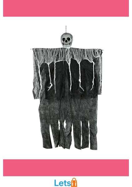 Ürpertici Kuru Kafa Hayalet Dekor Saçaklı Süs modelleri