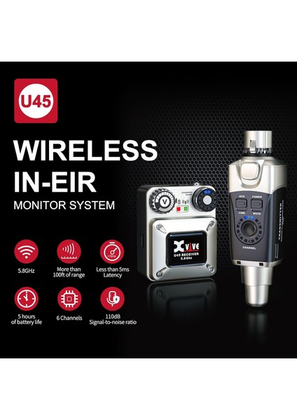 XV-U45R Kablosuz In-Ear Monitor Sistemi Için Sadece Alıcı fiyatları