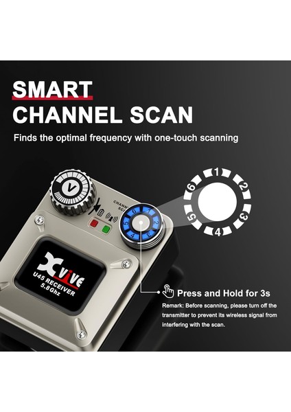 XV-U45R Kablosuz In-Ear Monitor Sistemi Için Sadece Alıcı fırsatları