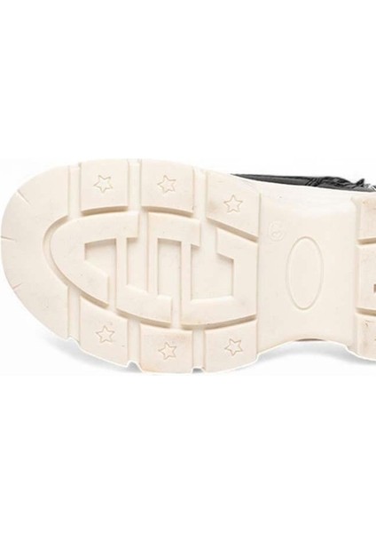 (Conpax) Içi Yünlü Termo Kaymaz Taban Fermuarlı&bağcıklı Çocuk Bot Siyah Beyaz indirimleri