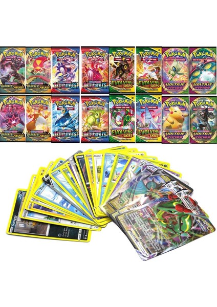 Pokemon x Go Sword & Shield Vivid Voltage Tcg Dx Gx Oyuncu & Koleksiyoner Pokemon Kartı 42 Adet Ing. fırsatları