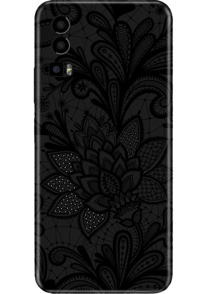 General Mobile Gm 23 Kılıf Silikon Desenli Resimli Mandala Gül