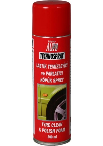 Lastik & Trim Temizleyici ve Parlatıcı Köpük Spreyi 500 ml