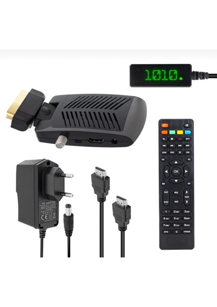 hd multi mini scart uydu alıcısı | gizli tip (mini kasa) hd receiver | hdmı ve harici göz (kumanda alıcı) destekli | full hd yayın