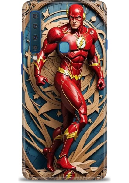 Samsung Galaxy A9 2018 Hd Baskılı Kılıf + 9h Nano Tam Kaplayan Ekran Koruyucu 92