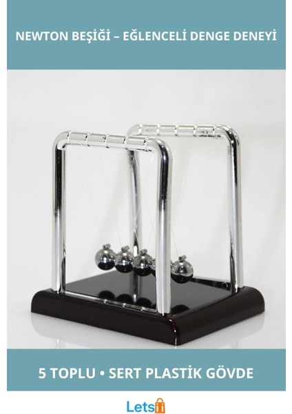 Newton Beşiği Denge Balans Etkileşimli Masa Dekorasyonu