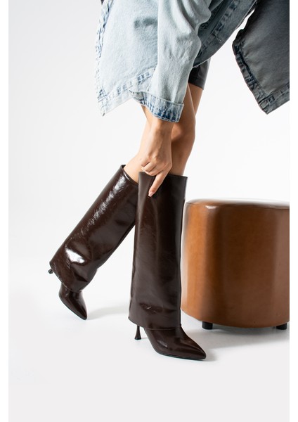 Dora Kadın Deri Sivri Burun Topuklu Çizme fırsatları