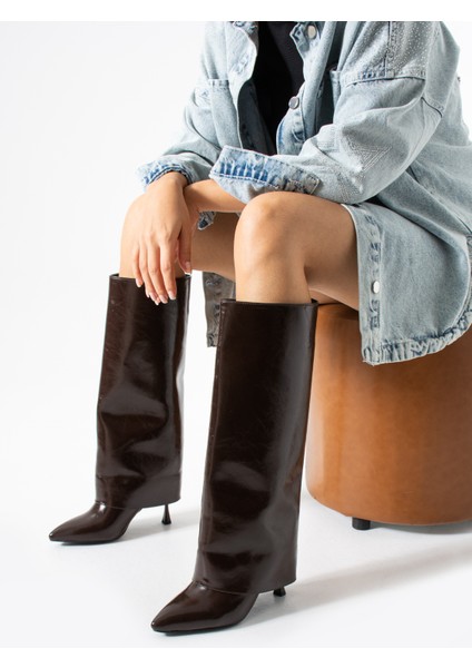 Dora Kadın Deri Sivri Burun Topuklu Çizme indirimleri