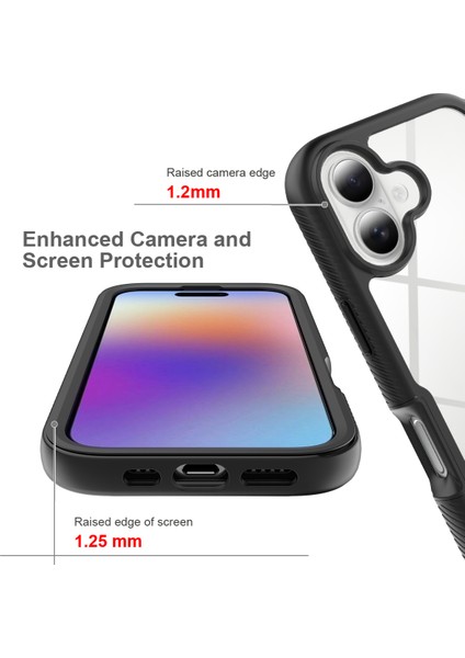 iPhone 17 Kılıfı, Dahili Ekran Koruyuculu Tampon, iPhone 17 Için Tam Koruma Koruyucu Kılıf, Kırmızı (Yurt Dışından) fırsatları