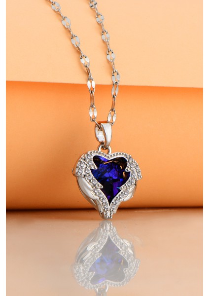 Kanatlı Kalp Paslanmaz Çelik Kolye fiyatları