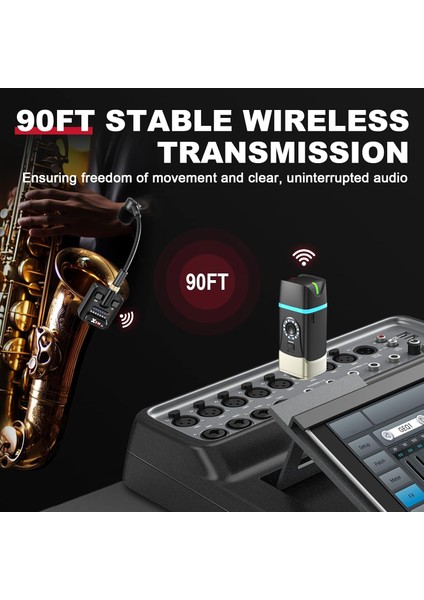 Xv-U7 Saksofon ve Trompet Için Kablosuz Mikrofon Sistemi fırsatları