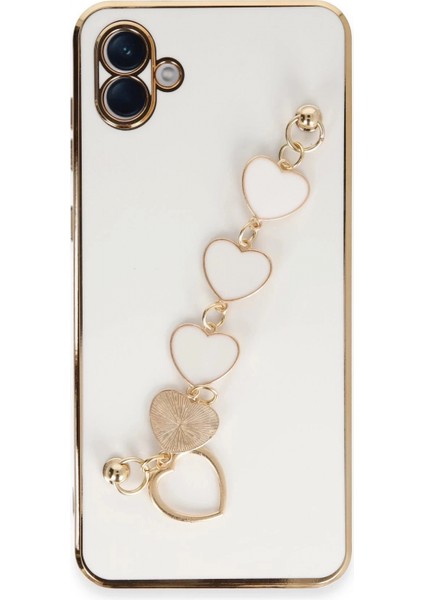 Samsung Galaxy A04E Kılıf Esila Silikon - Beyaz (K95)