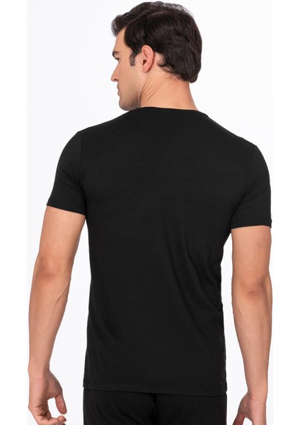 Erkek Pamuklu Modal Tişört Fanila | Siyah K11144 fiyatları