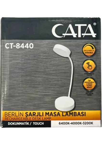 Buğz Eco Lounge Cata Ct 8440 Beyaz Kasa Dimmerli Dokunmatik 4000K Berlin Masa Lambası fiyatları