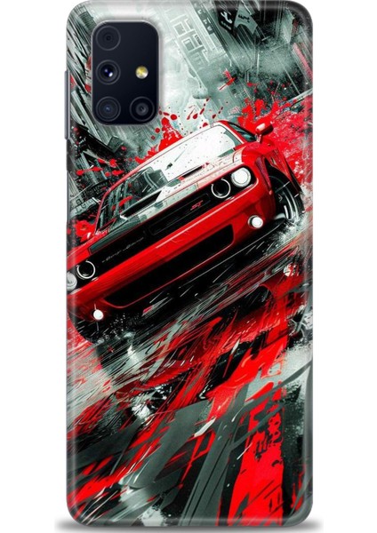 Samsung Galaxy M31S Hd Baskılı Kılıf + 9h Nano Tam Kaplayan Ekran Koruyucu 106