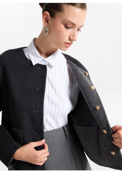 Antrasit Kadın Mont F5WL-MNT0275 modelleri