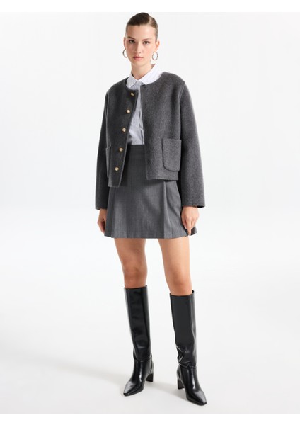 Antrasit Kadın Mont F5WL-MNT0275 indirimleri