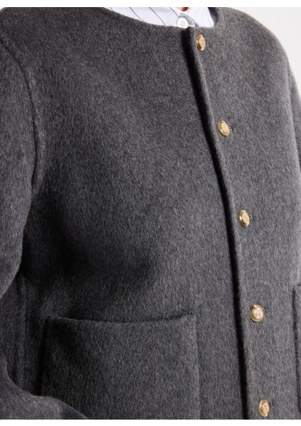 Antrasit Kadın Mont F5WL-MNT0275