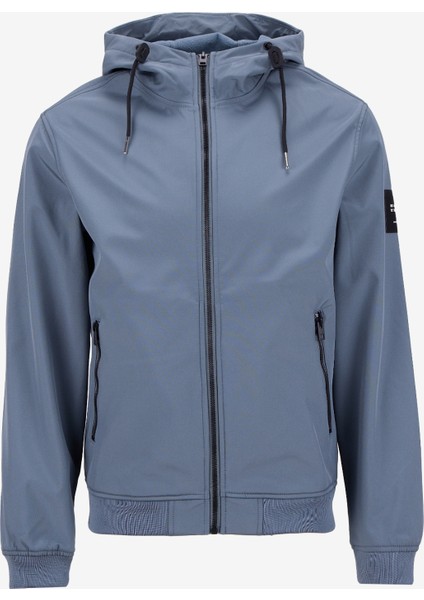 Gri Erkek Mont 12236300_JJEBASIC Softshell Hood No