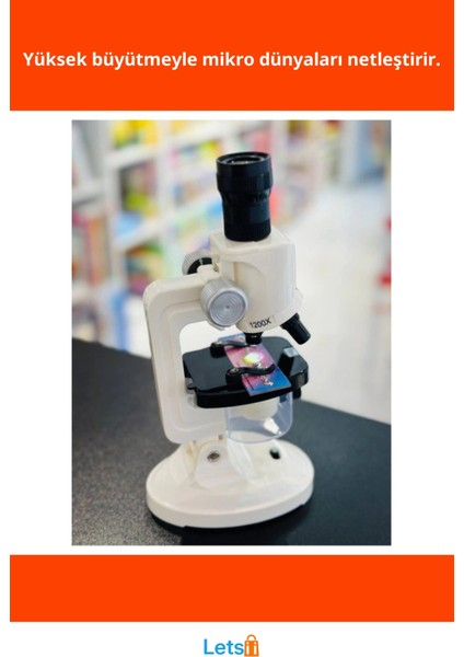 100X 400X 1200X Büyütme Kapasiteli LED Aydınlatmalı Eğitim ve Deney Mikroskobu fiyatları