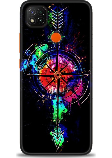 Xiaomi Redmi 9c Hd Baskılı Kılıf + 9h Nano Tam Kaplayan Ekran Koruyucu 86