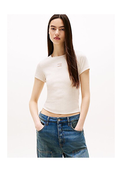 Kadın Bej S/s Tişört