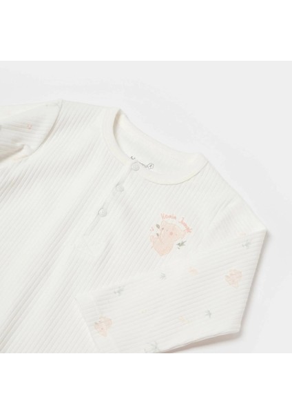 Koala Jungle Uzun Kol Bebek Body Pembe modelleri