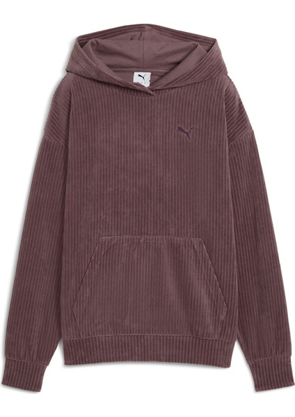 Ess Elevated Comfort Velo Kahverengi Kadın Sweatshirt