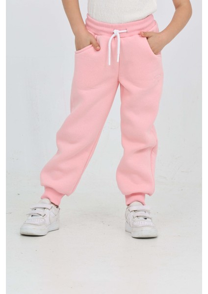 Kız Çocuk Fiyonk Nakışlı Eşofman Alt