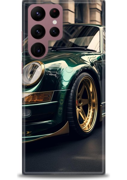 Samsung Galaxy S22 Ultra Hd Baskılı Kılıf + 9h Nano Tam Kaplayan Ekran Koruyucu 486