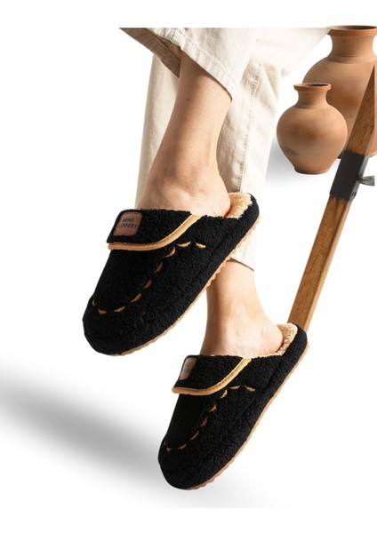 Kadın Ev Terliği Hafif Tabanlı Sıcak Tutan Kışlık Kadın Ev Terliği Çeyiz Terliği Siyah fiyatları