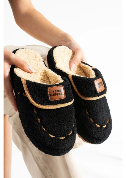 Kadın Ev Terliği Hafif Tabanlı Sıcak Tutan Kışlık Kadın Ev Terliği Çeyiz Terliği Siyah modelleri