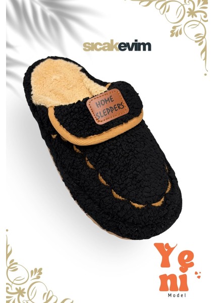 Kadın Ev Terliği Hafif Tabanlı Sıcak Tutan Kışlık Kadın Ev Terliği Çeyiz Terliği Siyah fırsatları