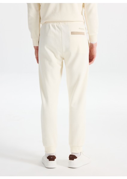 D5WM-EA3828 Krem Relaxed Düz Erkek Eşofman Altı indirimleri