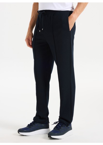 Lastikli Bel Normal Paça Lacivert Erkek Pantolon M5WM-PNT1918 modelleri