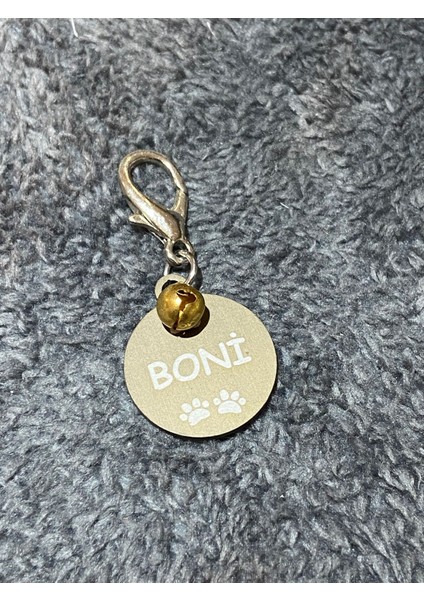 Kedi Şeklinde Bronz Köpek Isimliği / Künyesi modelleri