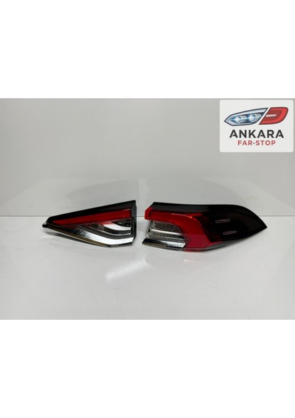 Toyota Corolla 2019-2025 Stop Lambası Sağ Iç ve Dış Takım (Toplam 2 Stop - Ledli Tip)